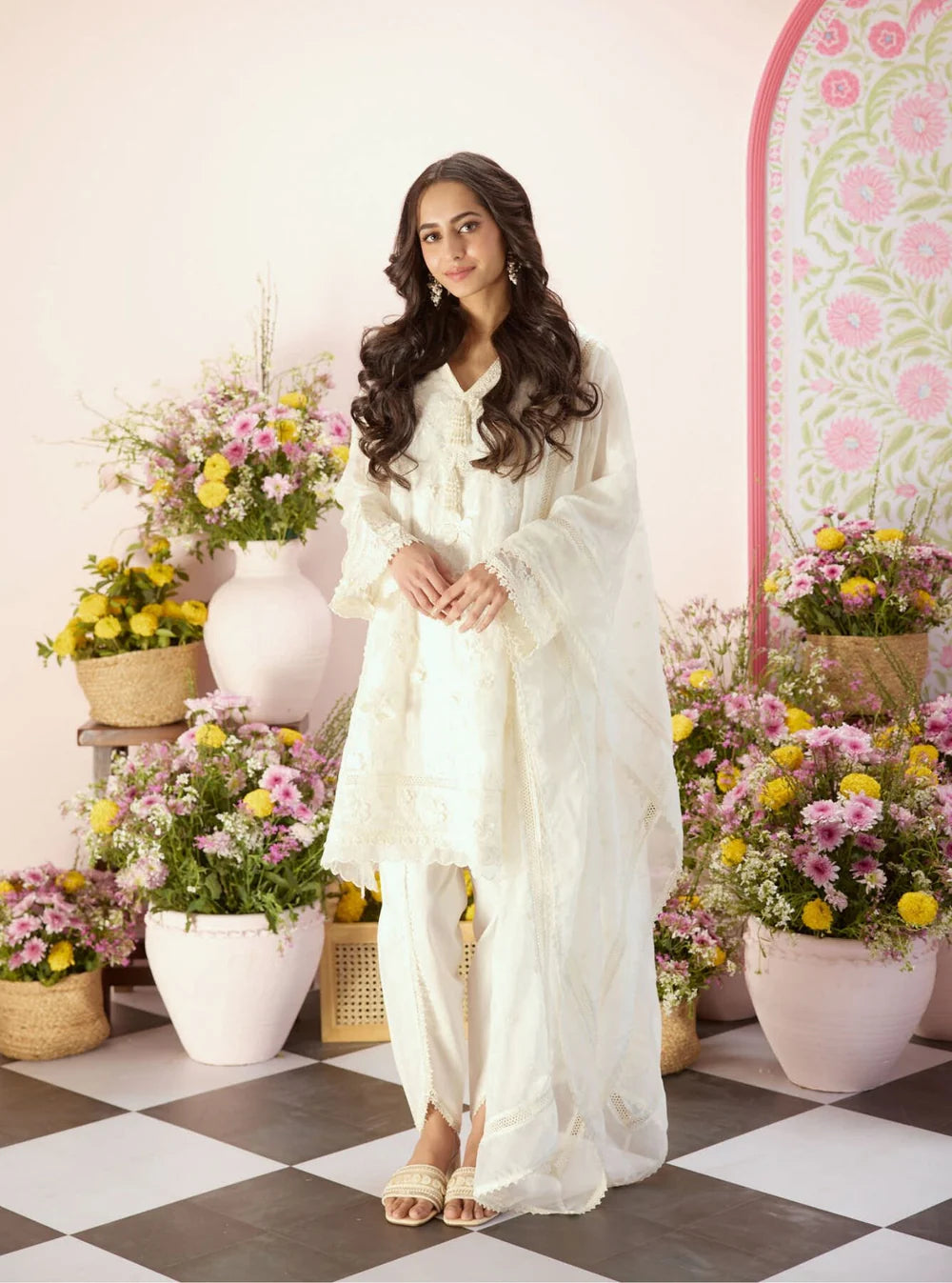 Uma pink kurta